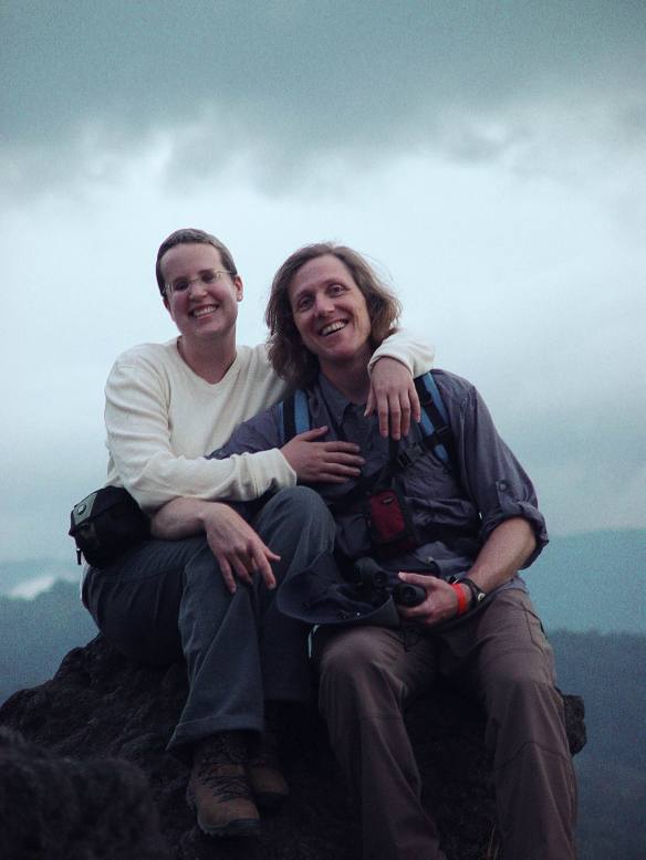 Katie and Chris on Arenal Volcano, Costa Rica