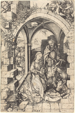 The Nativity, Martin Schongauer,  c. 1470/1475, National Gallery Collection