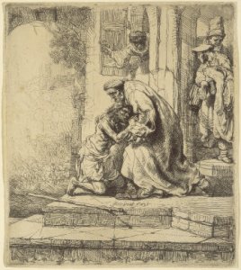 Prodigal Son Rembrandt drawing