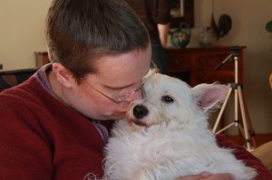 Katie and Maggie sharing a moment of sadness. Maggie knew!