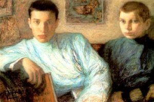 Leonid Pasternak painting of his sons Boris and Alex