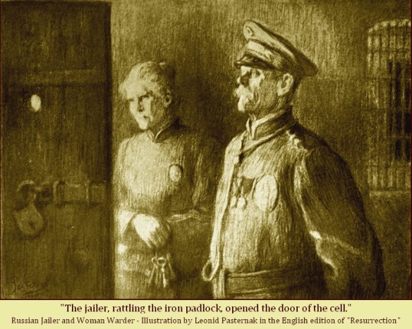 Leonid Pasternak illustration in Tolstoy's Resurrection.