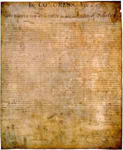 Original American Declaration of Independence