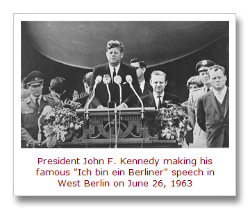 President Kennedy in Berlin, June 26, 1963[10]