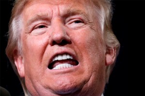 Republican presidential nominee Donald Trump speaks at a campaign rally in Phoenix