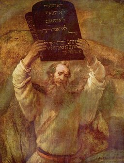 Rembrandt Moses and Commandments
