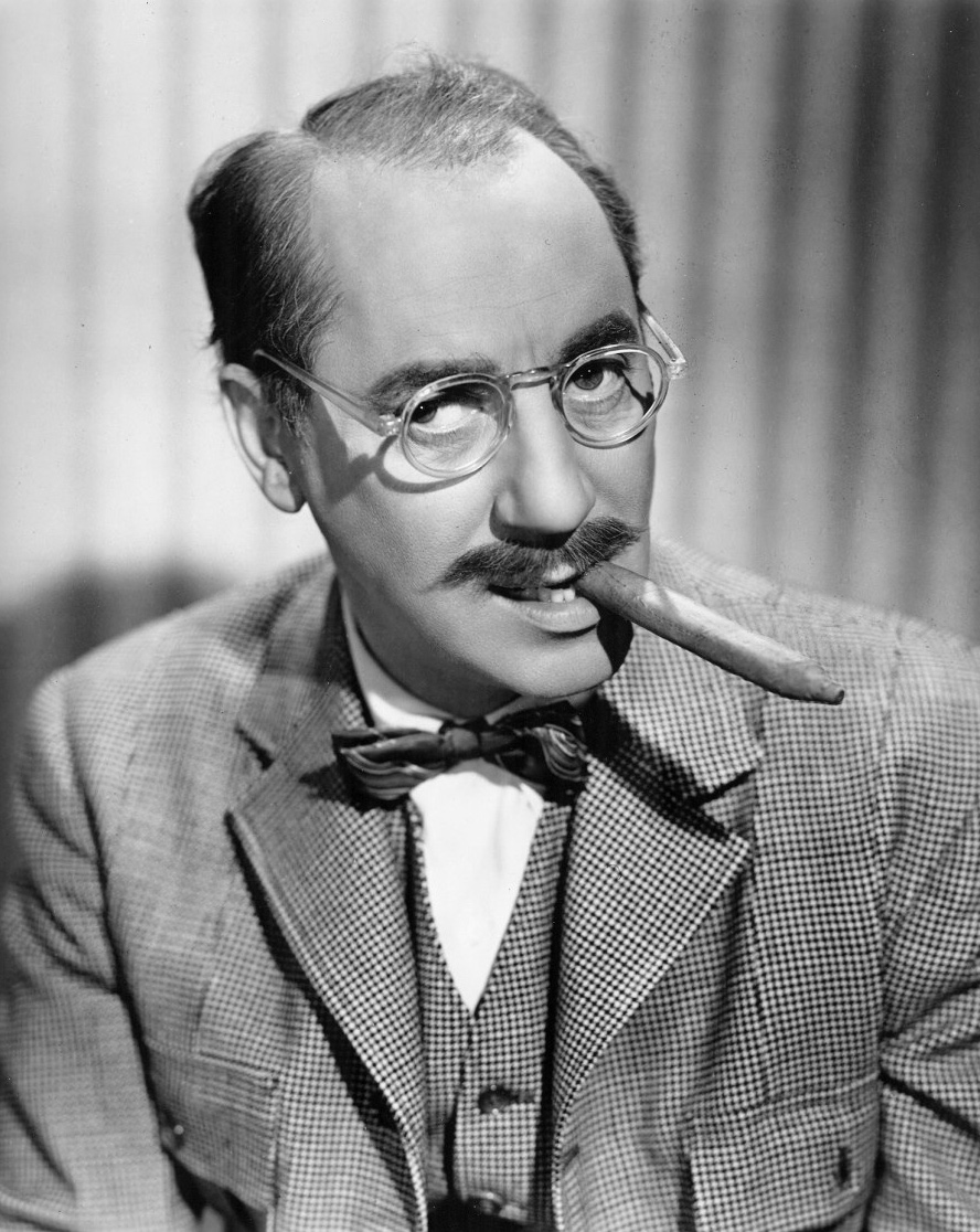 photo of Groucho Marx, host of You 
Bet Your Life