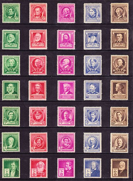 picture of U.S. postage stamps