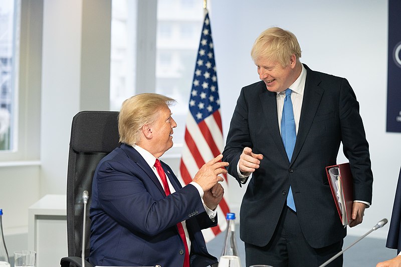 Photograph of Boris Trump and Donald Johnson at 2019 G7 Summit.
