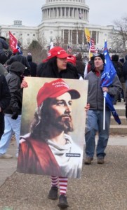 Photograph of two Trumpeter Swans.