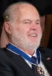 Rush Limbaugh receiving Presidential Medal of Freedom, 2020.