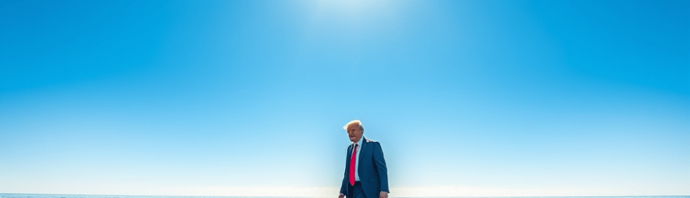 The MAGA miracle of Donald Trump walking on water.